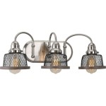 Brushed Nickel 3 Light Vanity Light