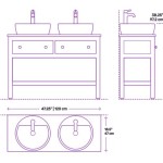 Double Sink Bathroom Vanity Dimensions