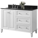 Left Side Sink Bathroom Vanity