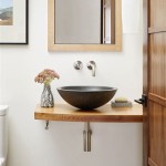 Powder Room Vanity With Vessel Sink