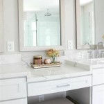 Single Sink Bathroom Vanity With Makeup Table